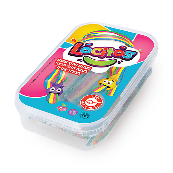 Locitos Mini Fruity strawberries sour strips