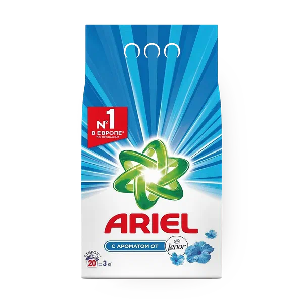 Порошок Ariel Touch og Lenor Fresh