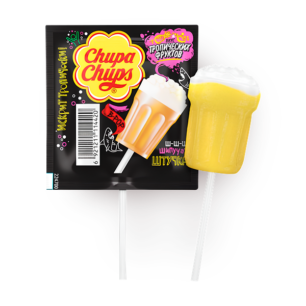 Леденцы Chupa Chups B-Pop Тропические фрукты