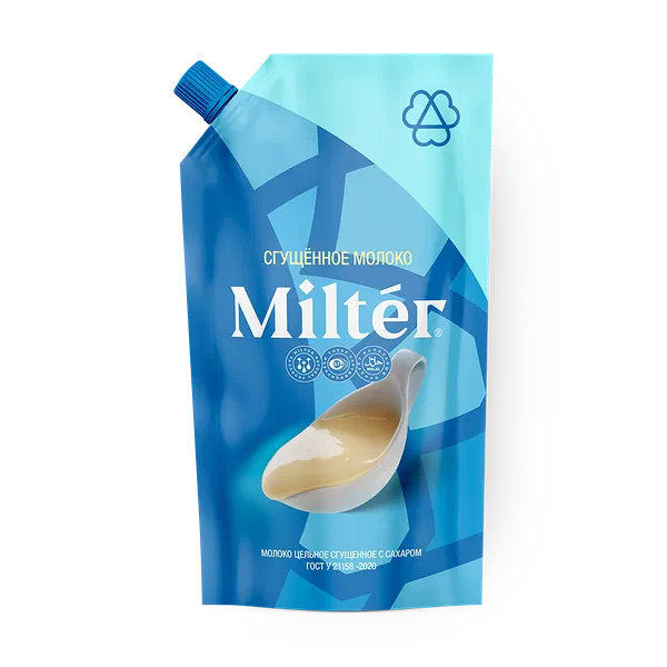 Молоко сгущённое с сахаром Milter 8,5%