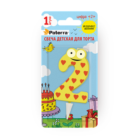 Свеча для торта Pattera 2