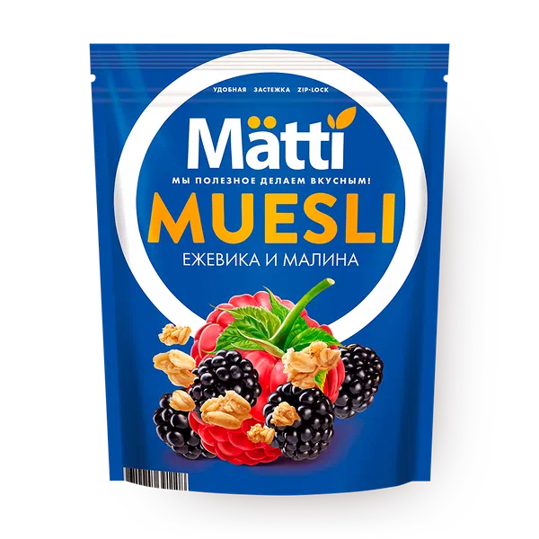 Гранола-мюсли Matti ежевика и малина