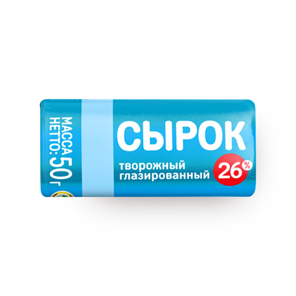 Сырок творожный «Ми-Шу» пломбир 26%