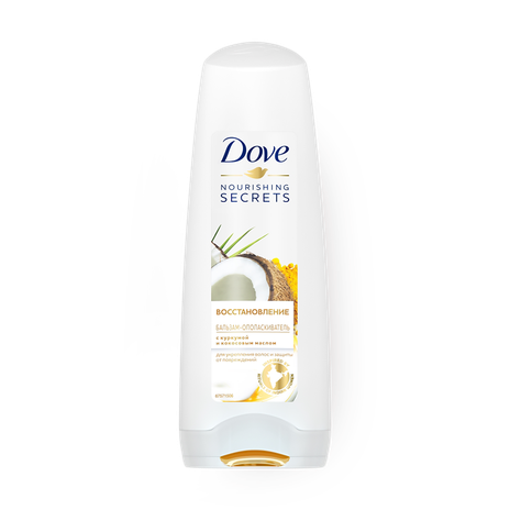 Бальзам-ополаскиватель Dove укрепляющий уход с кокосовым маслом
