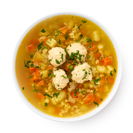 Суп куриный с корнеплодами и булгуром Mfood.kz