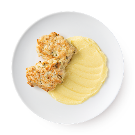 Оладьи куриные с пюре Mazzali