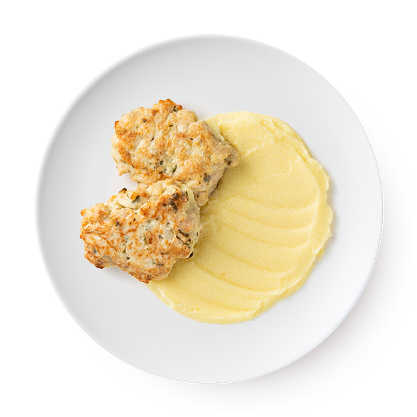 Оладьи куриные с пюре Mazzali