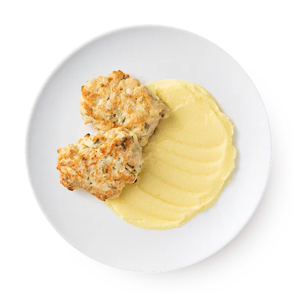 Оладьи куриные с пюре Mazzali