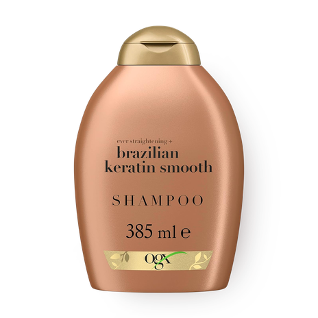 Шампунь разглаживающий для укрепления волос OGX бразильский кератин