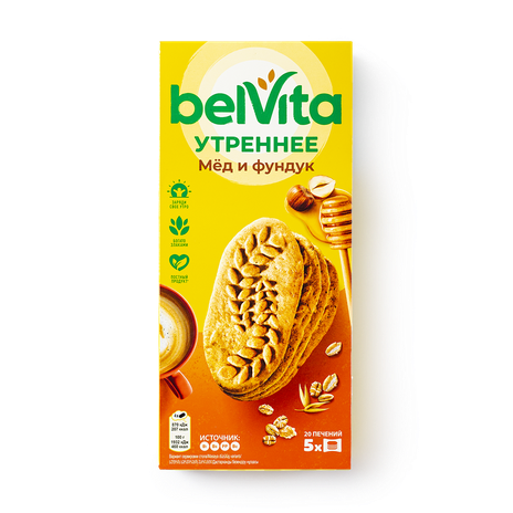 Печенье Утреннее Belvita мёд и фундук