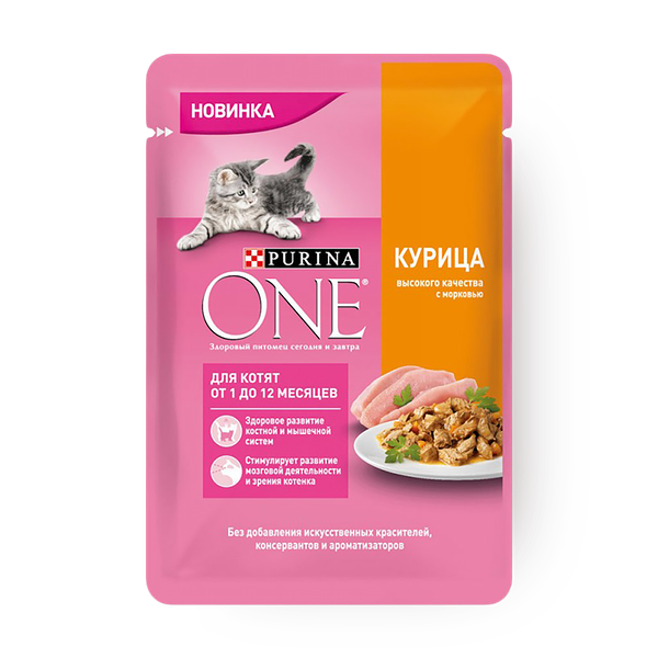 Влажный корм Purina One для котят