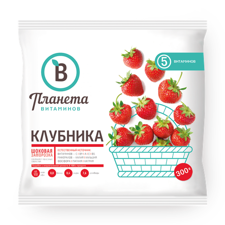 Клубника «Планета витаминов» замороженная
