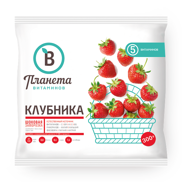 Клубника «Планета витаминов» замороженная