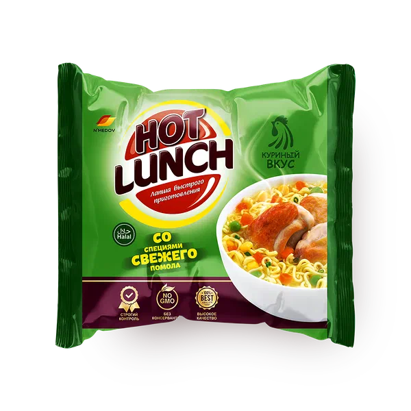 Лапша быстрого приготовления Hot Lunch со вкусом курицы