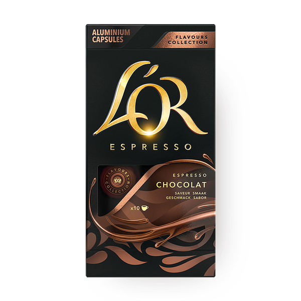 Кофе в капсулах Chocolate L'OR с ароматом шоколада для Nespresso