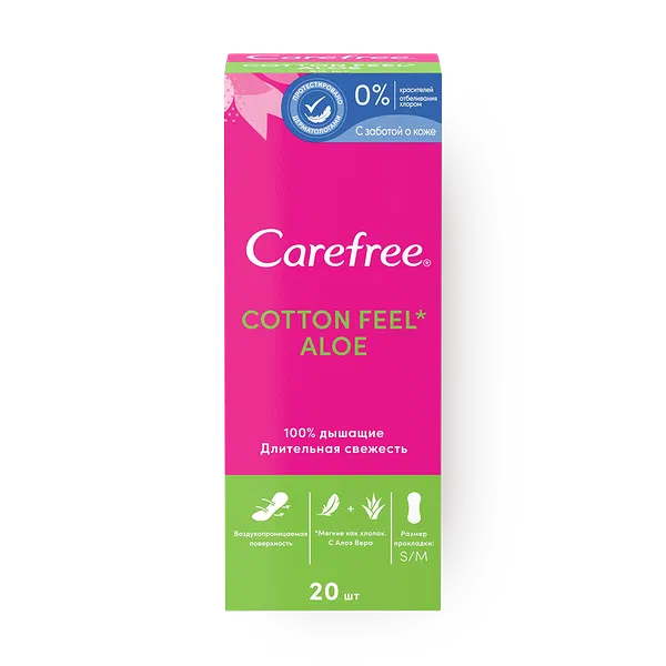 Прокладки ежедневные Carefree Cotton Feel Aloe
