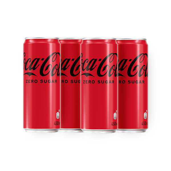 Напиток Coca-Cola Zero Sugar, 450 ml 4шт