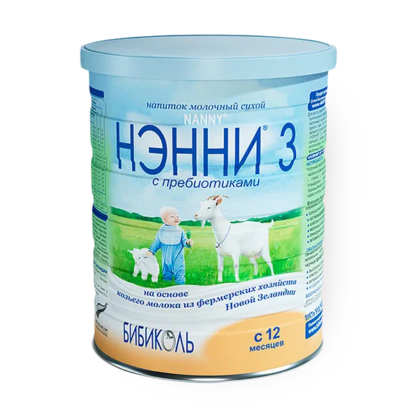 Смесь молочная на основе козьего молока Нэнни 3 с 12месяцев