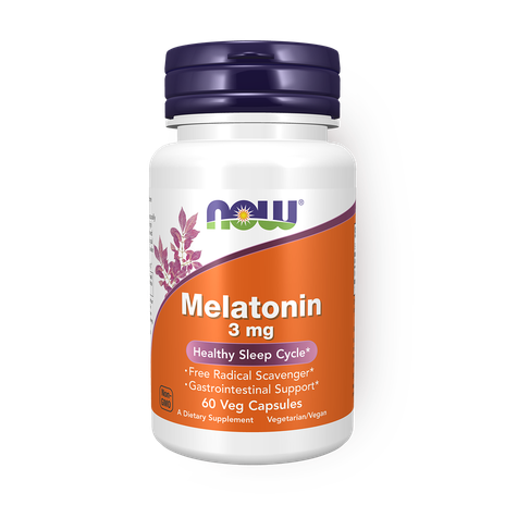 Мелатонин 3 мг NOW Foods, 60 капсул