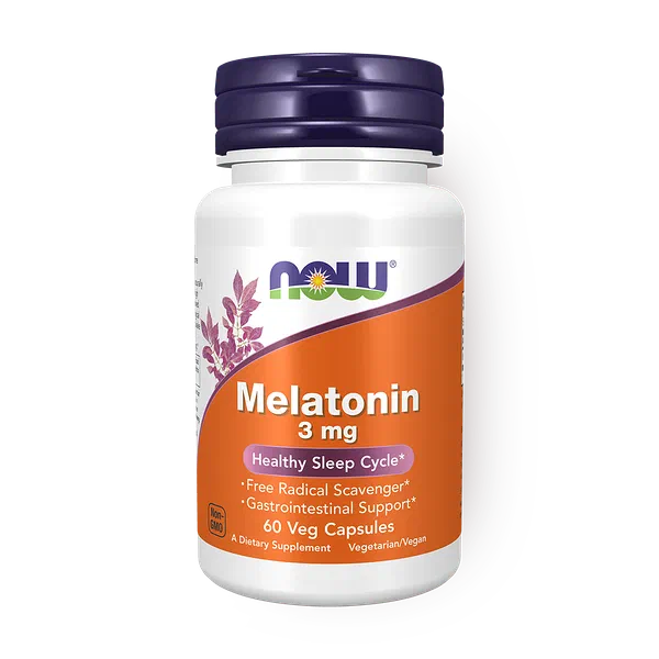 Мелатонин 3 мг NOW Foods, 60 капсул