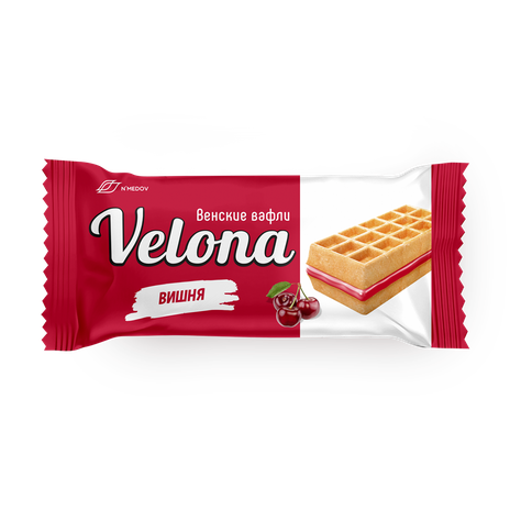 Мягкие вафли с вишневым кремом Velona