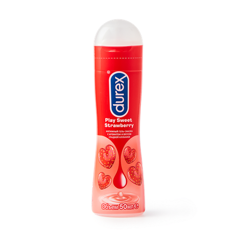 Интимный гель-смазка Durex Play Sweet Strawberry с ароматом и вкусом клубники