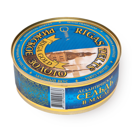 Сельдь атлантическая Riga Gold в масле