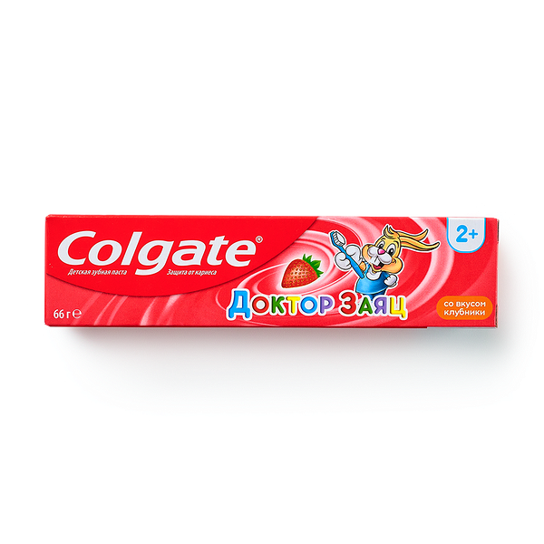 Зубная паста Доктор Заяц Colgate вкус клубни­ки