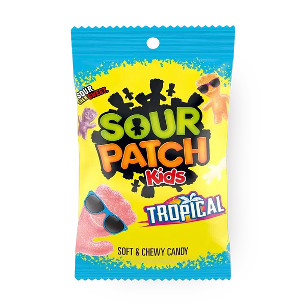 Конфеты жевательные Jelibon Sour Patch Tropical
