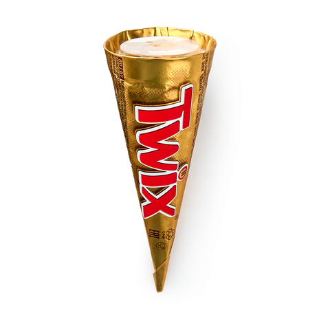 Мороженое молочное Twix в рожке