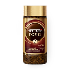 Кофе растворимый «Нескафе» Gold с добавлением молотого, 190 г — купить ...