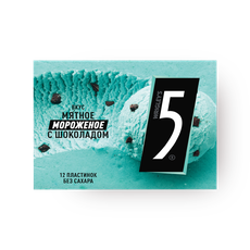 Жевательная резинка Five 5 мятное мороженое с шоколадом без сахара, 31 ...