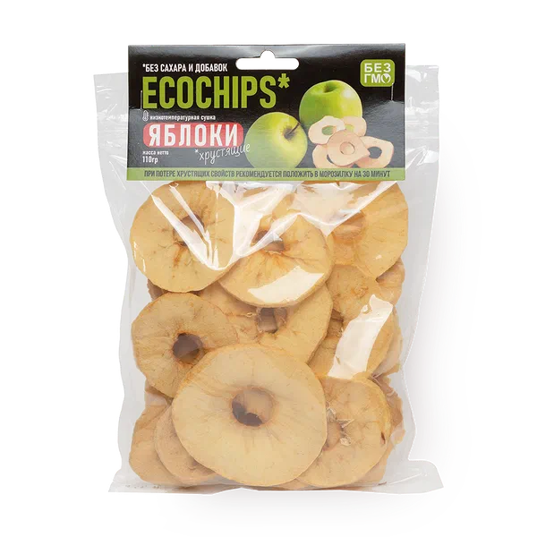 Яблоки очищенные Biorganic Ecochips