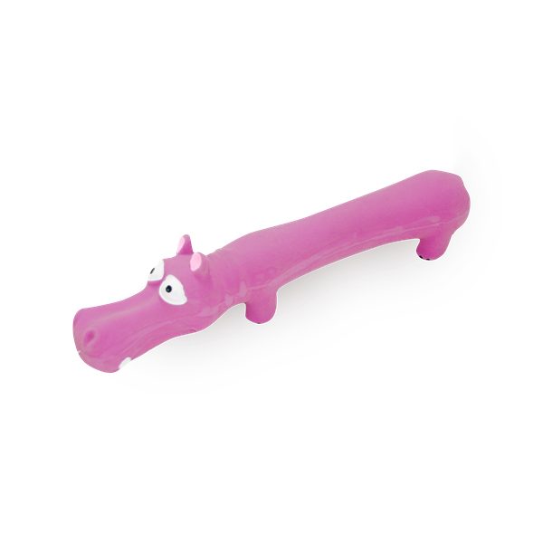 Игрушка для собак Homepet долговязый бегемот с пищалкой 29 см
