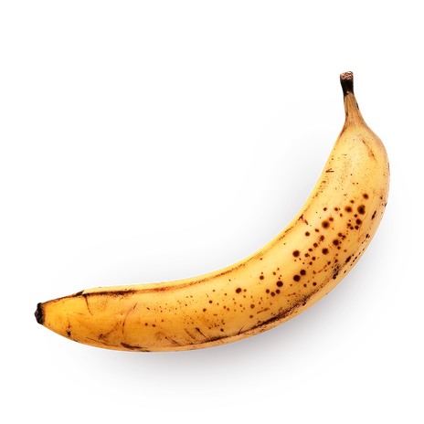 Очень спелый банан
