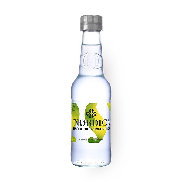 Nordic Mist soda flavored with mint and lemon zest