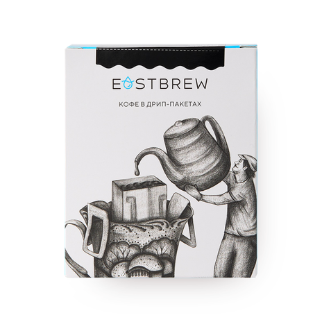 Кофе в дрип-пакетах Eastbrew Coffee из 4 сортов Эфиопия, Руанда, Коста-Рика, Перу