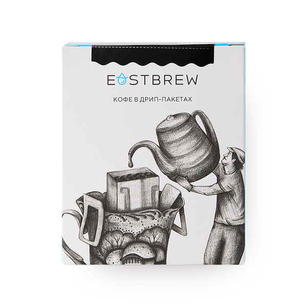 Кофе в дрип-пакетах Eastbrew Coffee из 4 сортов Эфиопия, Руанда, Коста-Рика, Перу