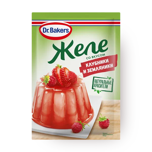 Желе Dr.Bakers со вкусом клубники и земляники