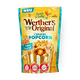 Salted caramel coated popcorn snack