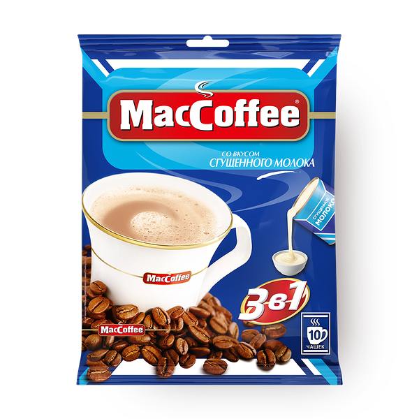 Кофейный напиток растворимый 3в1 MacCoffee со вкусом сгущённого молока порционный