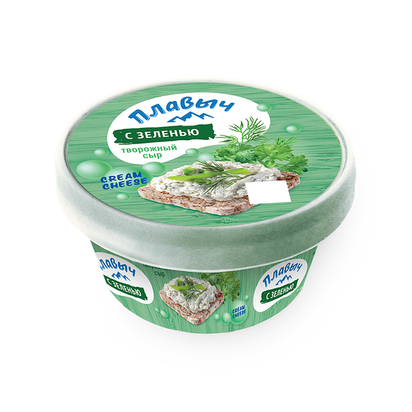 Сыр творожный «Плавыч» с зеленью 60%
