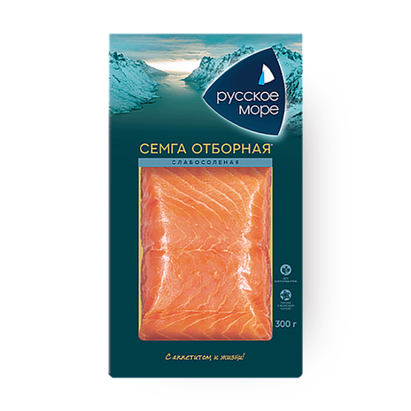 Сёмга слабосолёная филе-кусок «Русское море»