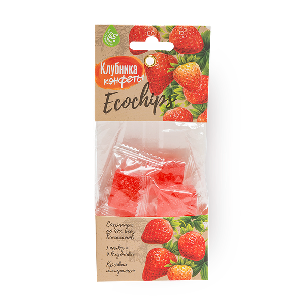 Клубника конфеты Biorganic Ecochips