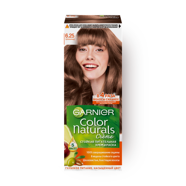 Крем-краска для волос Garnier Color Naturals 6.25 шоколад