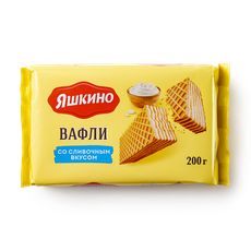 Вафли сливочные «Яшкино», 200 г — купить с доставкой из Яндекс Лавки