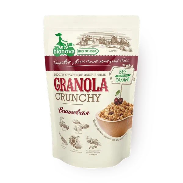 Гранола вишнёвая Bionova без добавления сахара