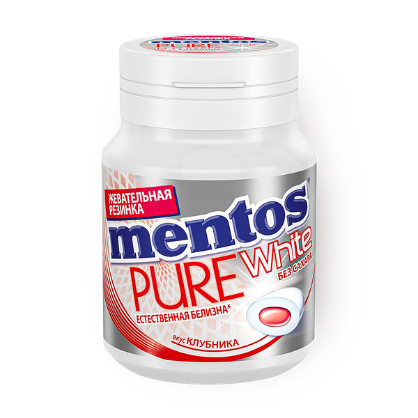 Mentos Pure White клубни­ка