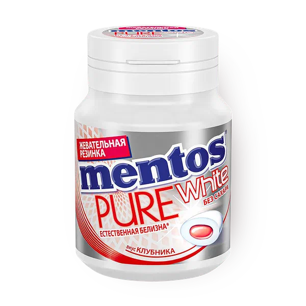 Жевательная резинка Mentos Pure White клубника