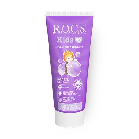 Зубная паста R.O.C.S. для детей бабл гам